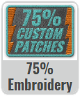 75% Embroidery
