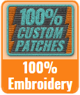 100% Embroidery